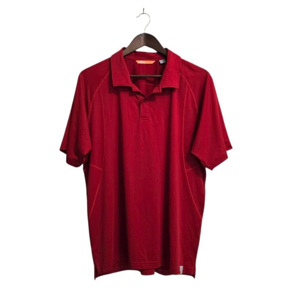 Cutter & Buck Red CBUK Grip Polo Shirt Sz L - Picture 1 of 11